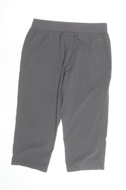 Mountain Warehouse Women Grey Size 12 Capri Hiking Trousers