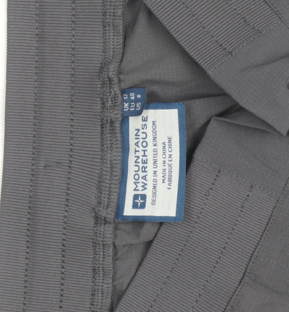 Mountain Warehouse Women Grey Size 12 Capri Hiking Trousers