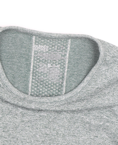 Dunnes Stores Women’s Green Slim Fit Gym T-Shirt Size 8