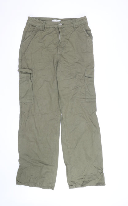 Denim Co Unisex Green Cargo Trousers Size 12 Regular Fit
