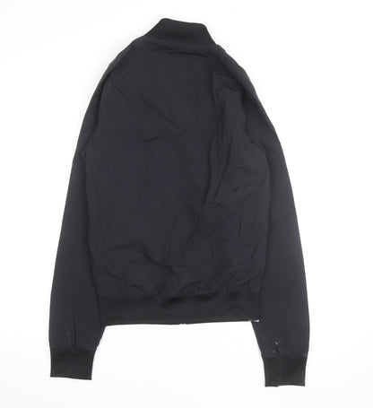 Adidas Men’s Black Small Track Jacket Full Zip Polyester Sportswear