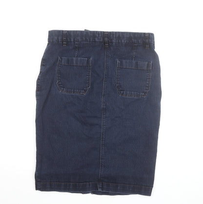 Next Women’s Blue Denim Knee Length Pencil Skirt Size 12