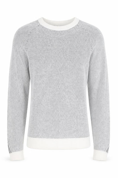 River Island Men's Grey Cotton Knit Crew Neck Jumper Size S