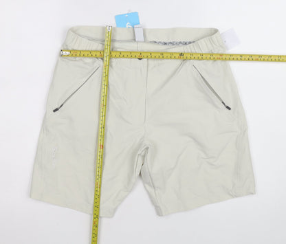 Odlo Womens Beige Chino Outdoor Shorts Size 12 Quick Dry Lightweight