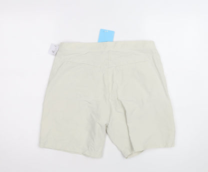 Odlo Womens Beige Chino Outdoor Shorts Size 12 Quick Dry Lightweight