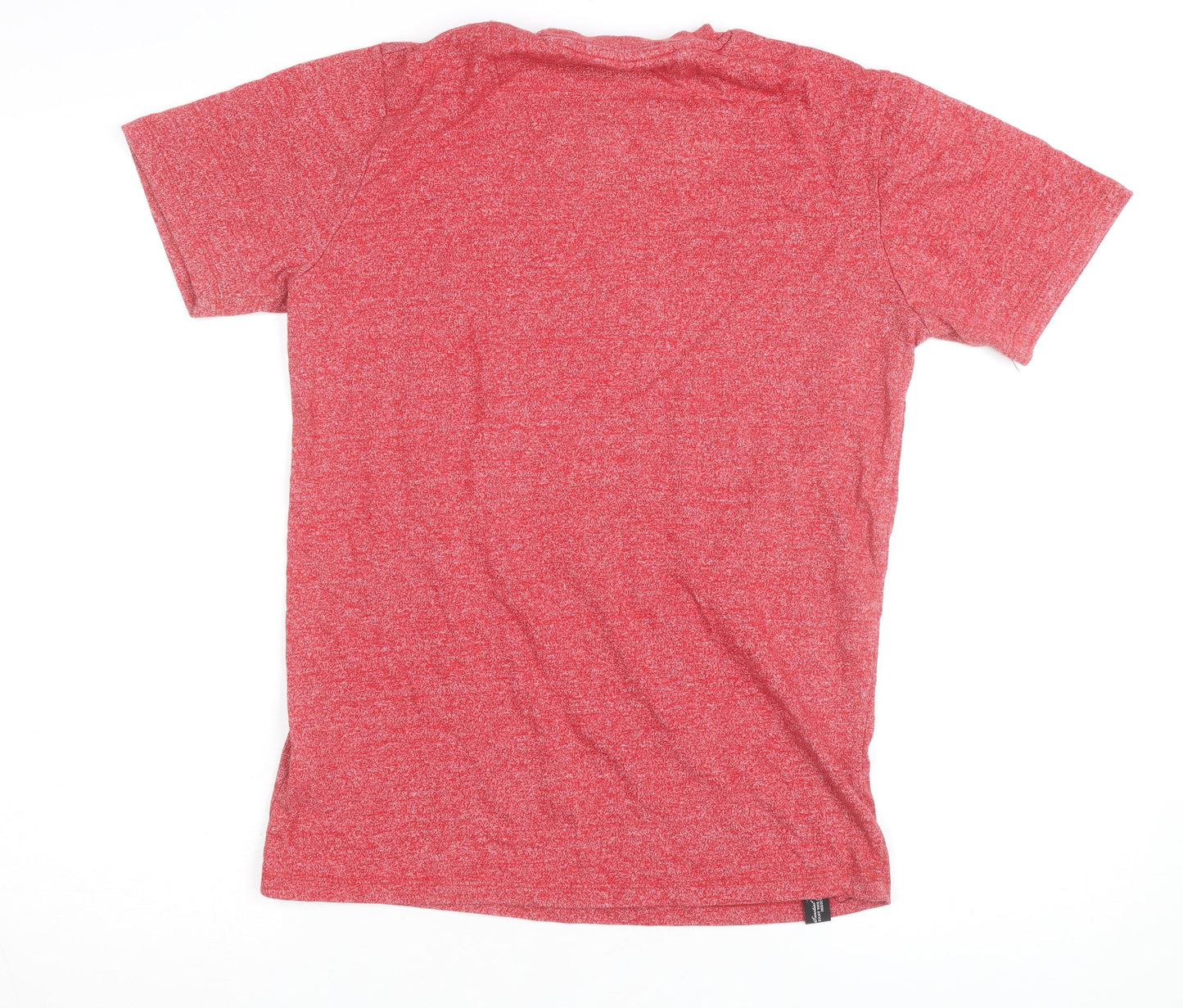 Diesel Men's Red Crew Neck Short Sleeve Cotton Blend T-Shirt Size S