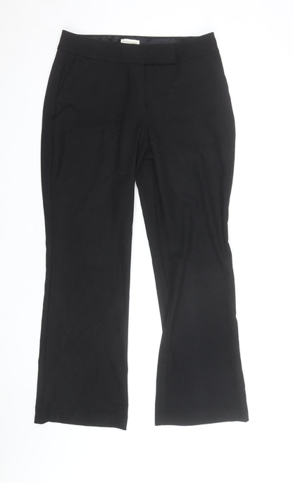 Monsoon Women Black Size 12 Short Straight Dress Pants