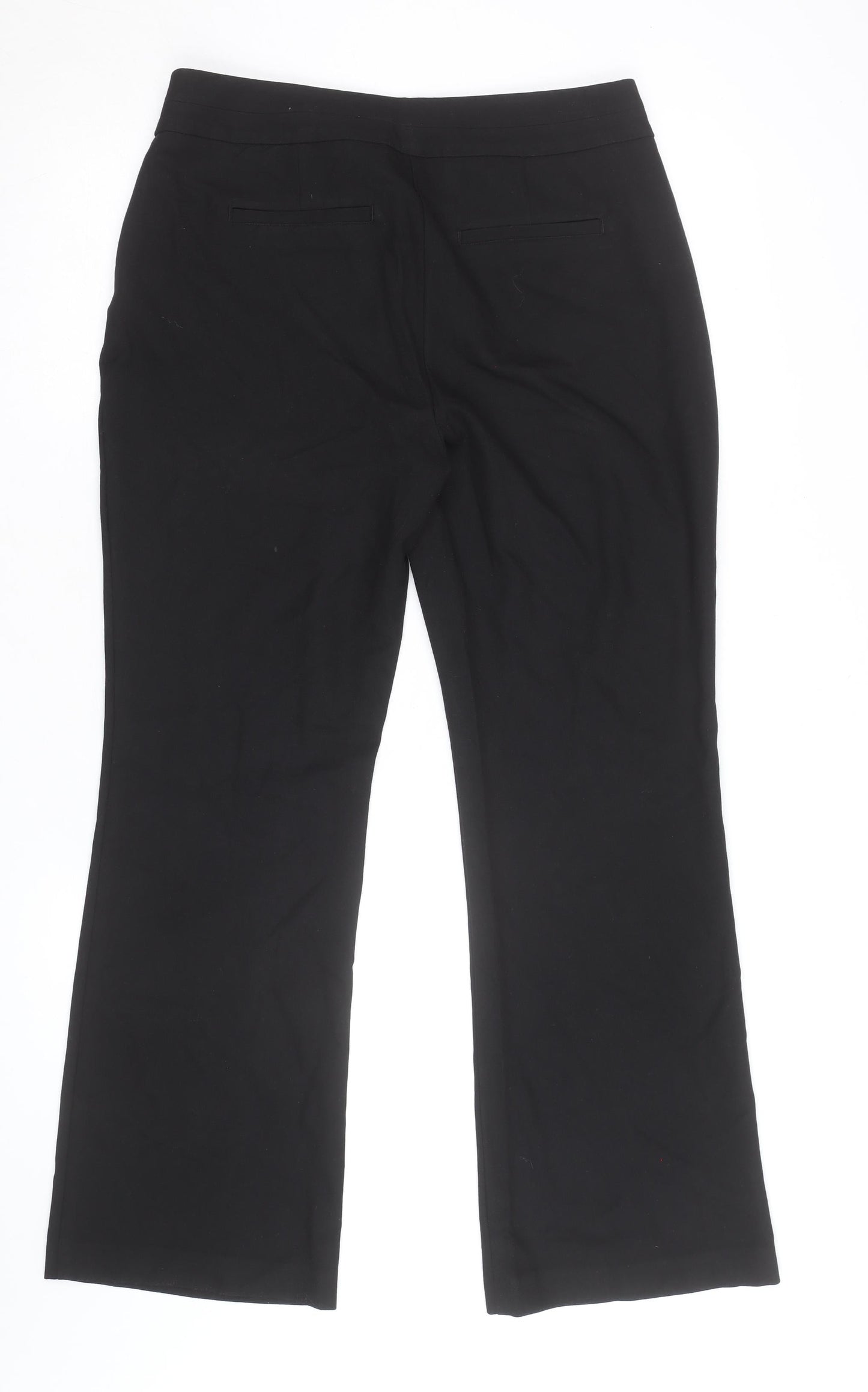 Monsoon Women Black Size 12 Short Straight Dress Pants