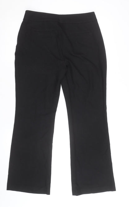 Monsoon Women Black Size 12 Short Straight Dress Pants