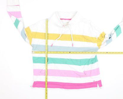 Joules Women’s Multicoloured Striped Long Sleeve Cotton Tunic Top UK 14