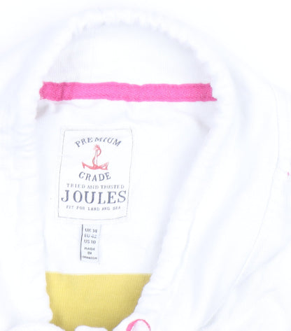 Joules Women’s Multicoloured Striped Long Sleeve Cotton Tunic Top UK 14