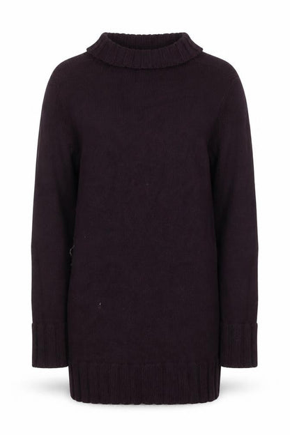 Olsen Women Purple Wool Blend Long Sleeve Cardigan Size M