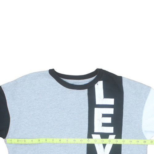 Levi's Boys Grey Colourblock Logo Pullover Sweatshirt 16 Years