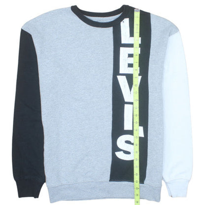 Levi's Boys Grey Colourblock Logo Pullover Sweatshirt 16 Years