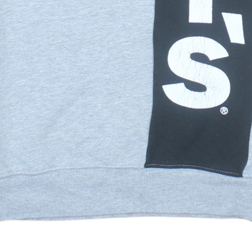 Levi's Boys Grey Colourblock Logo Pullover Sweatshirt 16 Years