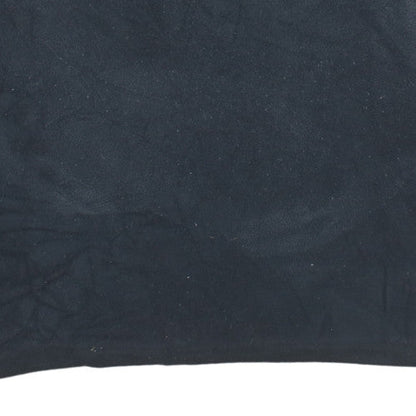 Adidas Mens Black L Fleece 1/2 Zip Pullover Sweatshirt