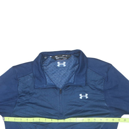 Under Armour Mens Blue 1/4 Zip Pullover Sweatshirt Size S