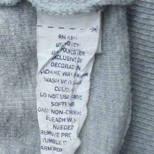 Ralph Lauren Men’s Grey Full Zip Cotton Jumper L Classic Knit