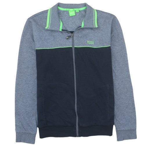 Hugo Boss Mens Grey Full Zip Sweatshirt Jacket Size M Regular Fit
