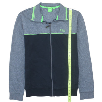 Hugo Boss Mens Grey Full Zip Sweatshirt Jacket Size M Regular Fit