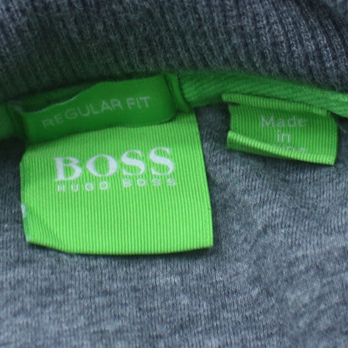 Hugo Boss Mens Grey Full Zip Sweatshirt Jacket Size M Regular Fit