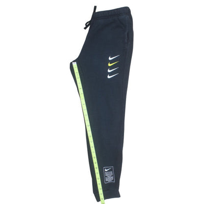 Nike Men's Black Jogger Sweatpants S Regular Fit Fleece Logo