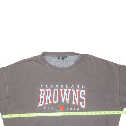 Team Apparel Mens Brown XL Pullover Crew Neck NFL Sweatshirt