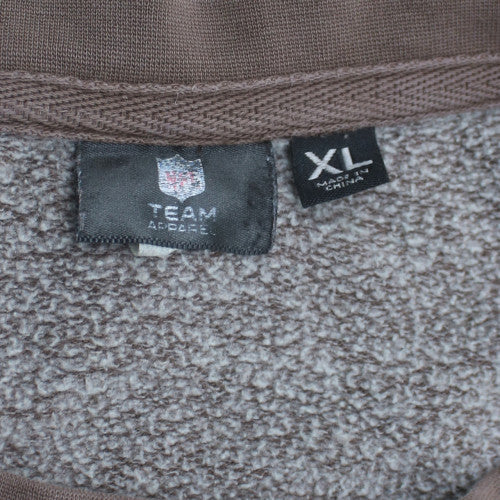 Team Apparel Mens Brown XL Pullover Crew Neck NFL Sweatshirt