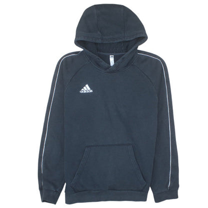 Adidas Mens Black Pullover Hoodie Small Fleece Sportswear