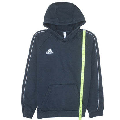 Adidas Mens Black Pullover Hoodie Small Fleece Sportswear