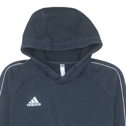 Adidas Mens Black Pullover Hoodie Small Fleece Sportswear