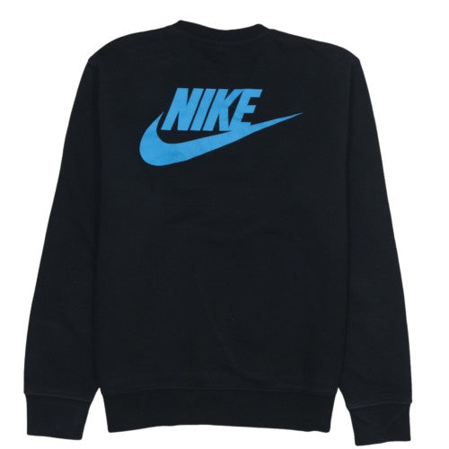 Nike Men's Black Graphic Logo Crew Neck Sweatshirt Size M