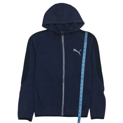 Puma Men's Blue Full Zip Hoodie Size S Regular Fit