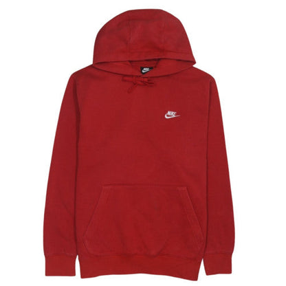 Nike Men's Red Pullover Hoodie L Fleece Sportswear