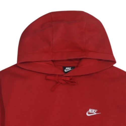 Nike Men's Red Pullover Hoodie L Fleece Sportswear