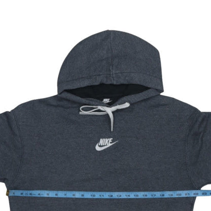 Nike Men's Grey Pullover Hoodie M Regular Fit Fleece Sportswear
