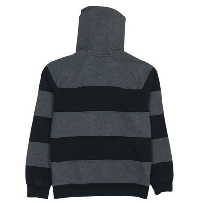 Nike Mens Grey Striped Full Zip Hoodie Size L Sportswear
