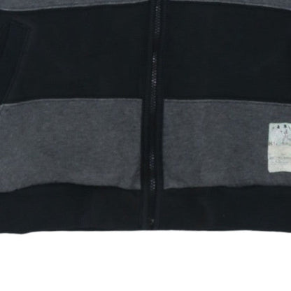Nike Mens Grey Striped Full Zip Hoodie Size L Sportswear
