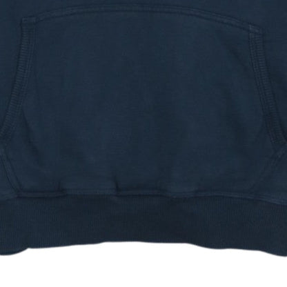 Superdry Women Navy Blue Pullover Hoodie M Graphic Cotton Blend