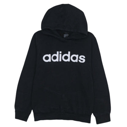 Adidas Women Black Pullover Hoodie Size L Hooded Sweatshirt