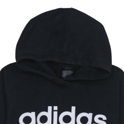 Adidas Women Black Pullover Hoodie Size L Hooded Sweatshirt