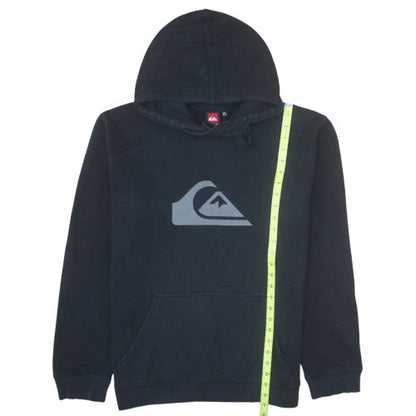 Quiksilver Men's Black XL Pullover Hoodie Fleece Graphic Sweatshirt