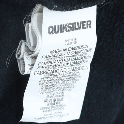 Quiksilver Men's Black XL Pullover Hoodie Fleece Graphic Sweatshirt