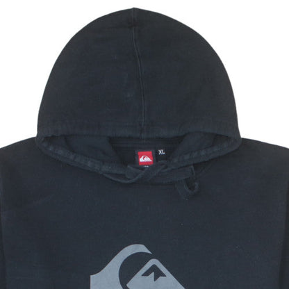 Quiksilver Men's Black XL Pullover Hoodie Fleece Graphic Sweatshirt