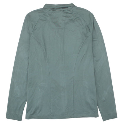 Gymshark Women Green Full Zip Hoodie Jacket Size L Polyester Elastane