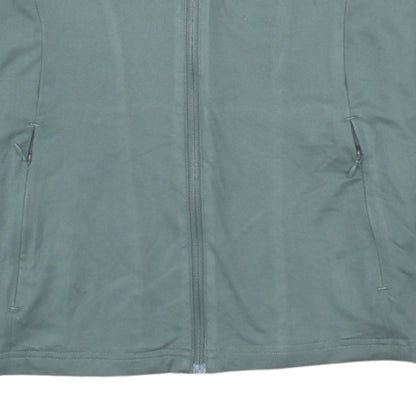 Gymshark Women Green Full Zip Hoodie Jacket Size L Polyester Elastane