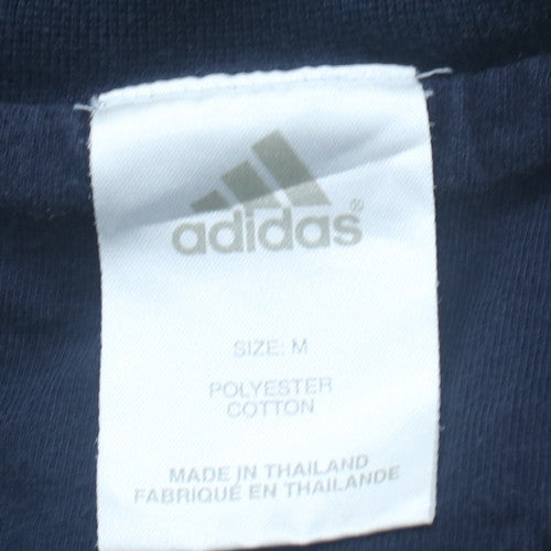 adidas Men's Blue Pullover Crew Neck Sweatshirt Size M