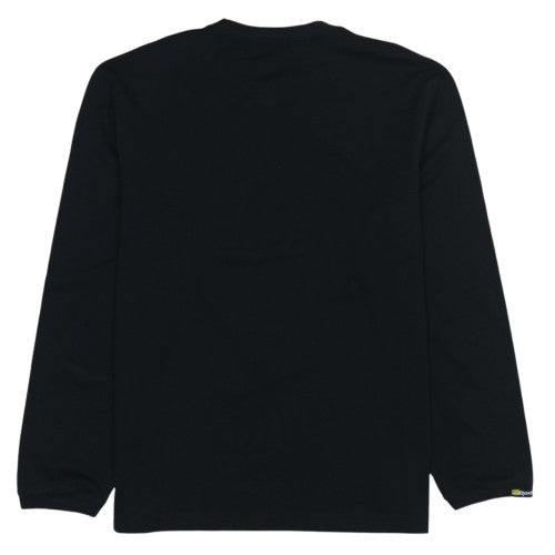 Reebok Men's Black Graphic Print Long Sleeve Pullover Sweatshirt Size L