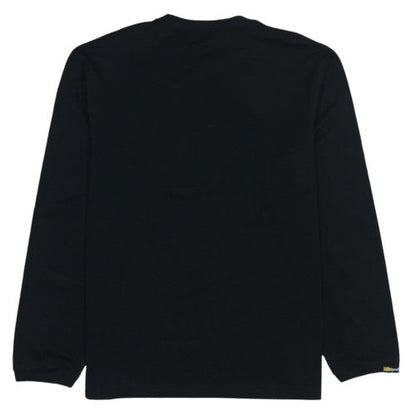 Reebok Men's Black Graphic Print Long Sleeve Pullover Sweatshirt Size L