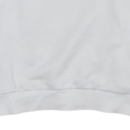 Calvin Klein Jeans Men's White Logo Pullover Sweatshirt M